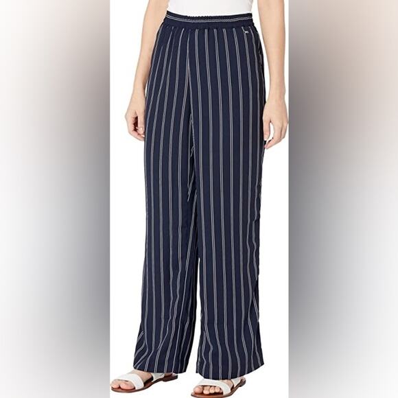 Tommy Hilfiger navy stripe wide leg pant sz XXL - Picture 3 of 11